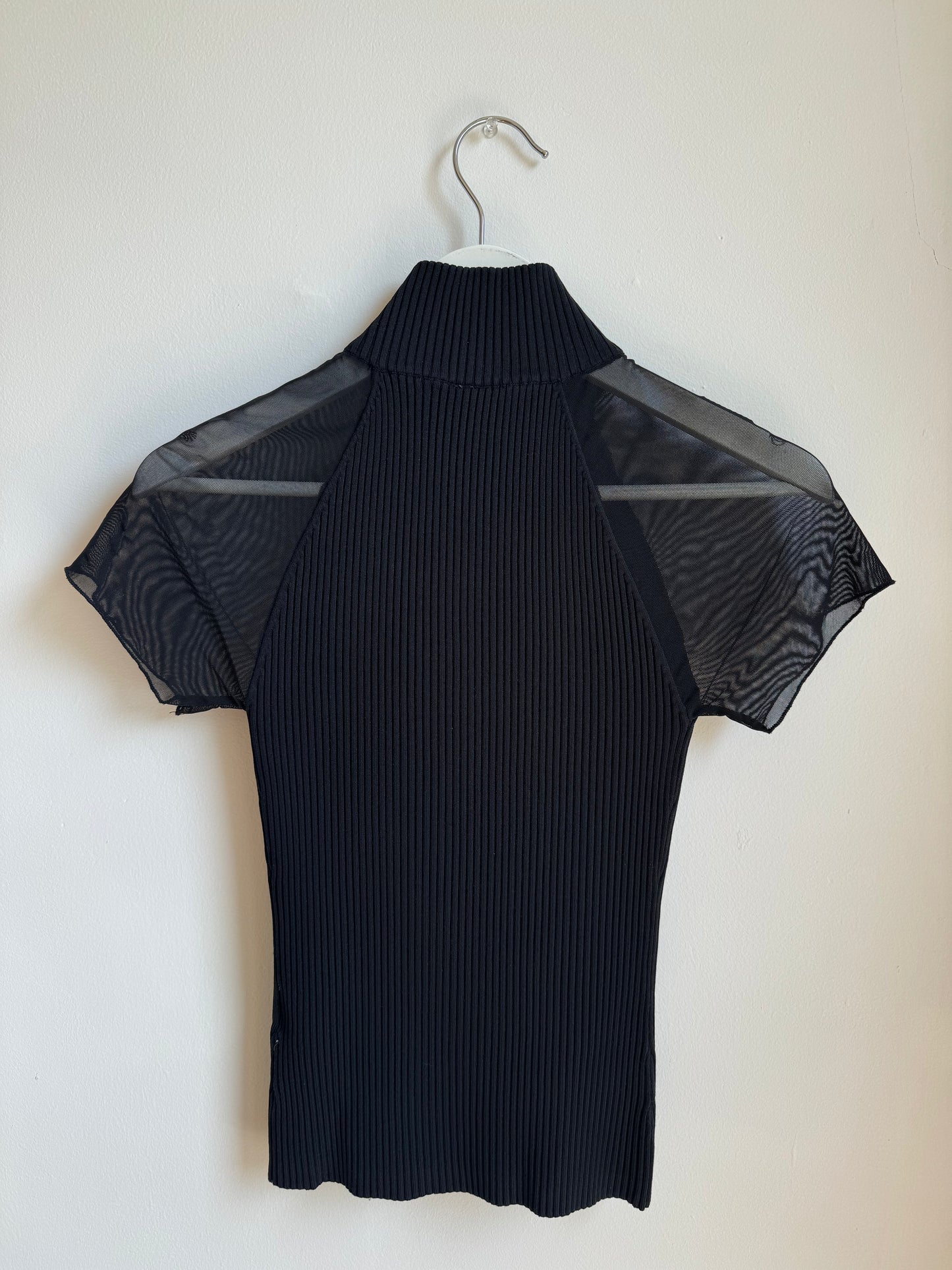 Ribbed Knit Zip Up