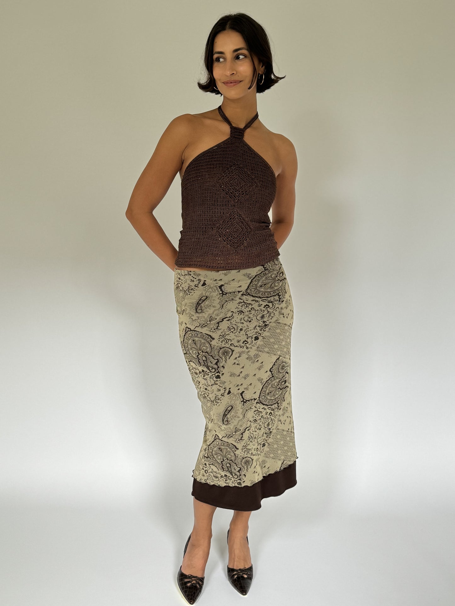 ‘Motivi’ Crochet Halter
