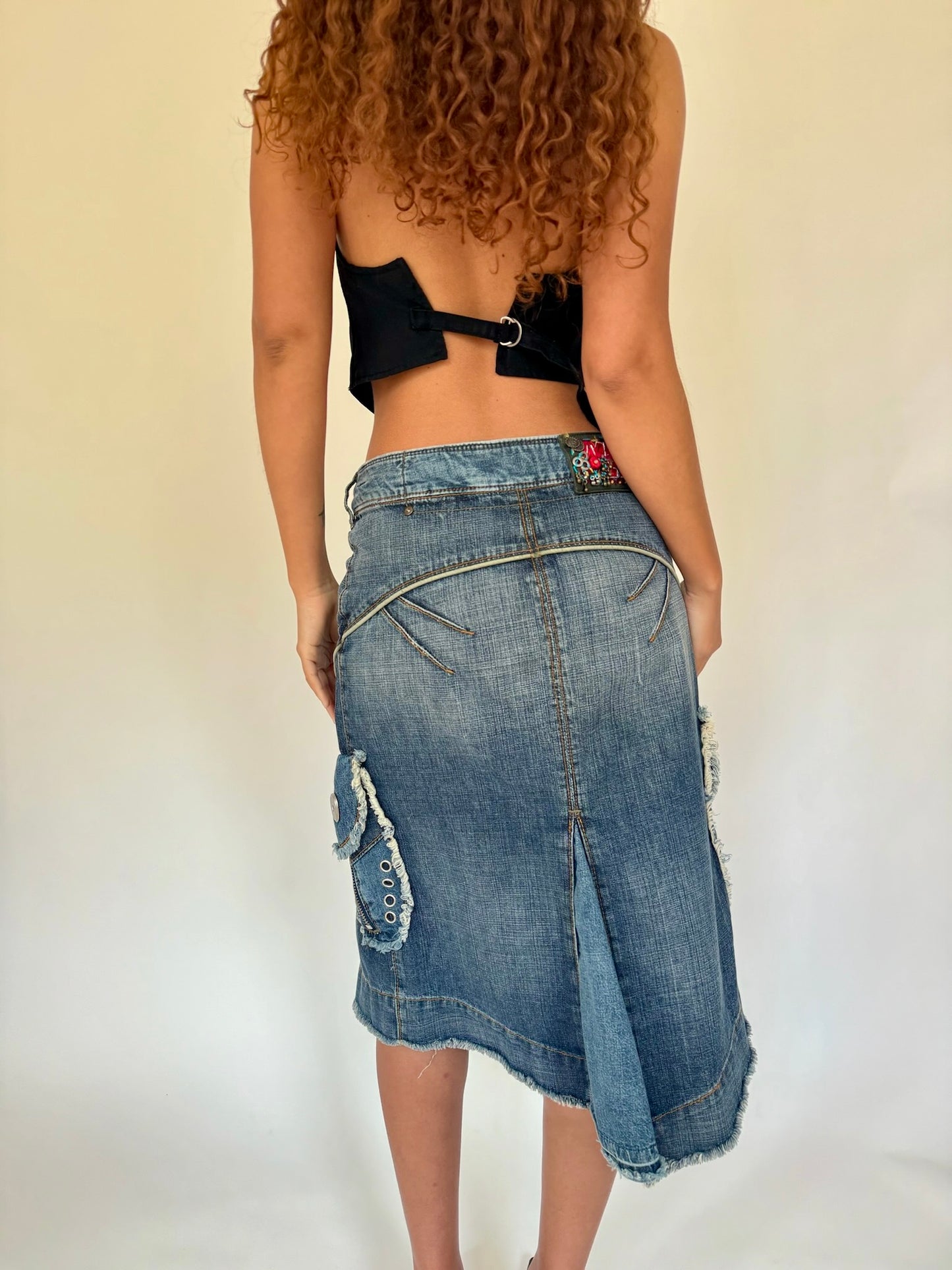 Black halter vest