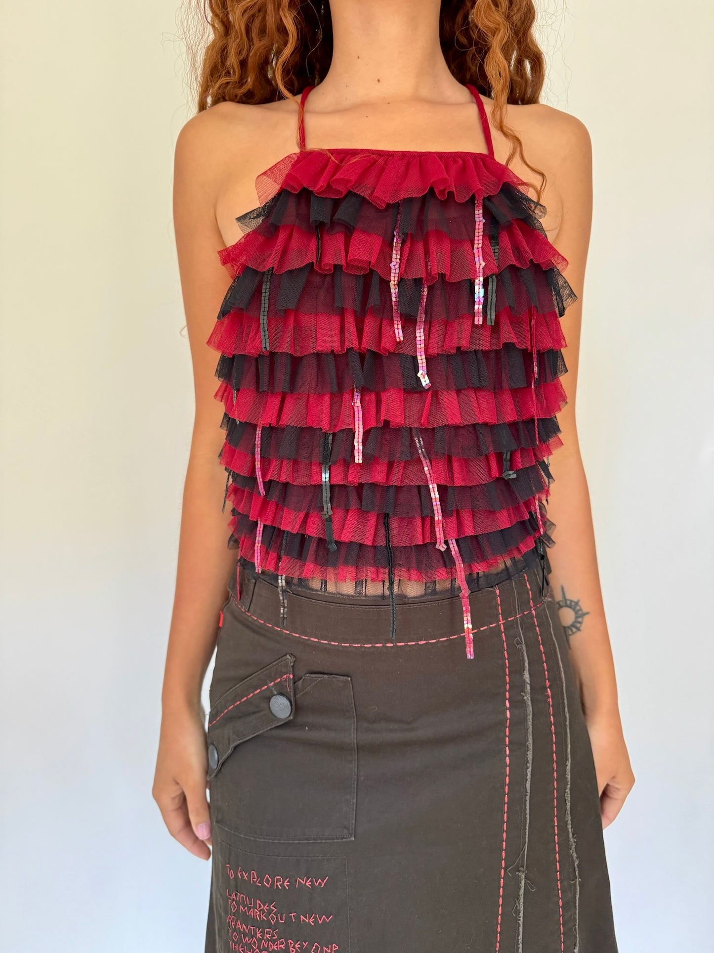 Mesh Bumble Bee Top