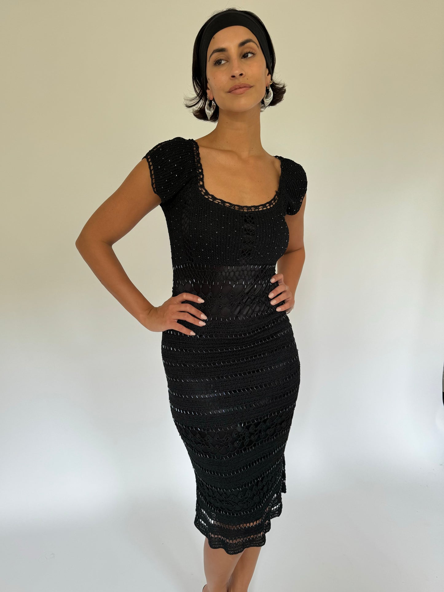 Crochet Beaded Dress