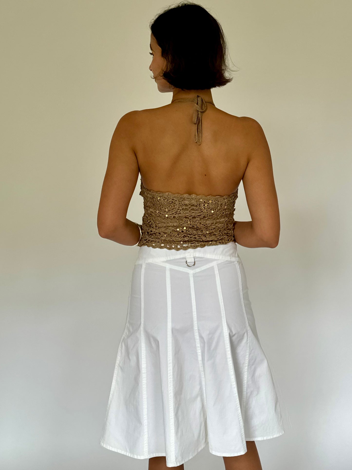 Crochet Sequin Halter