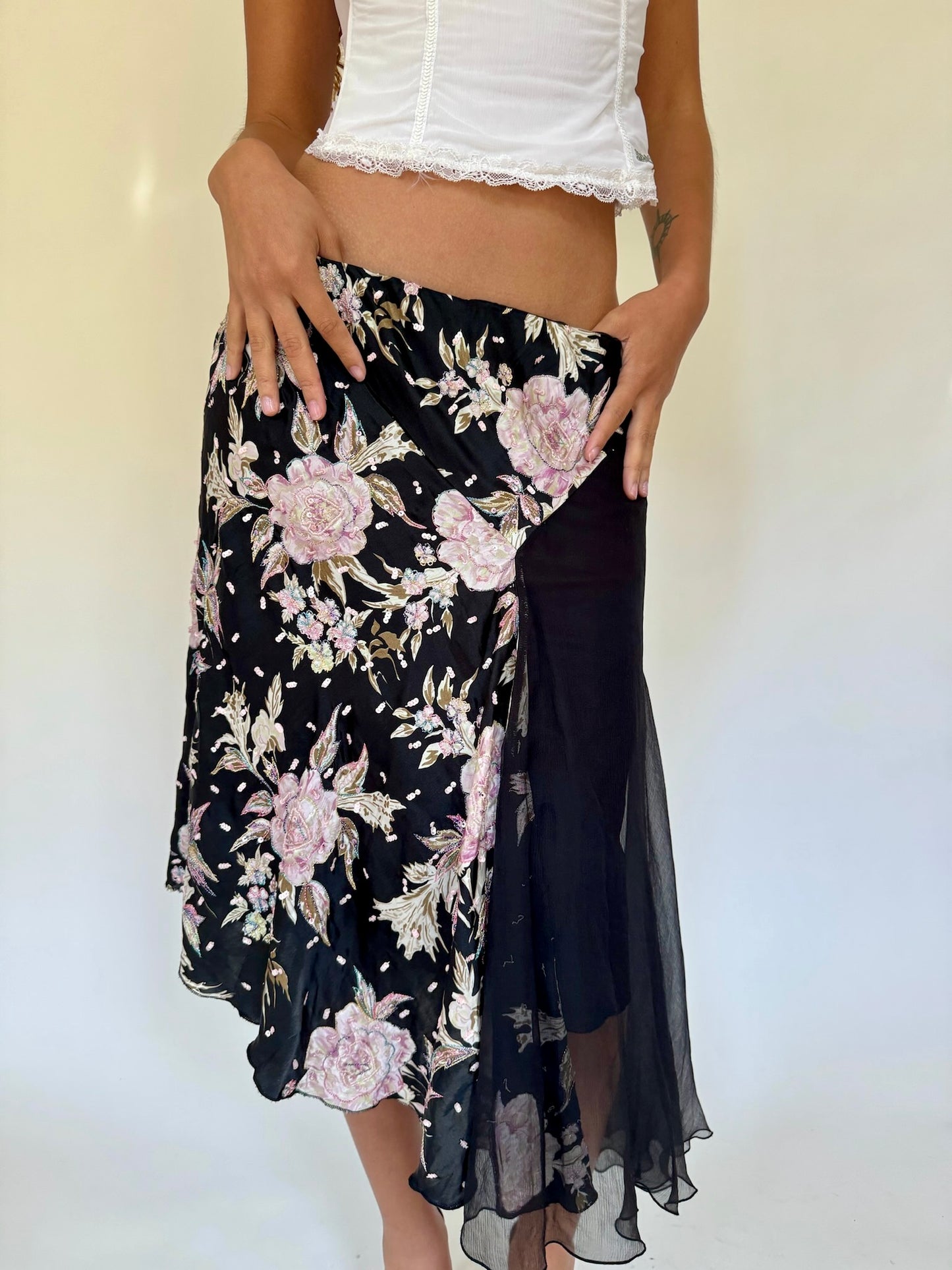 Silk Rose Skirt