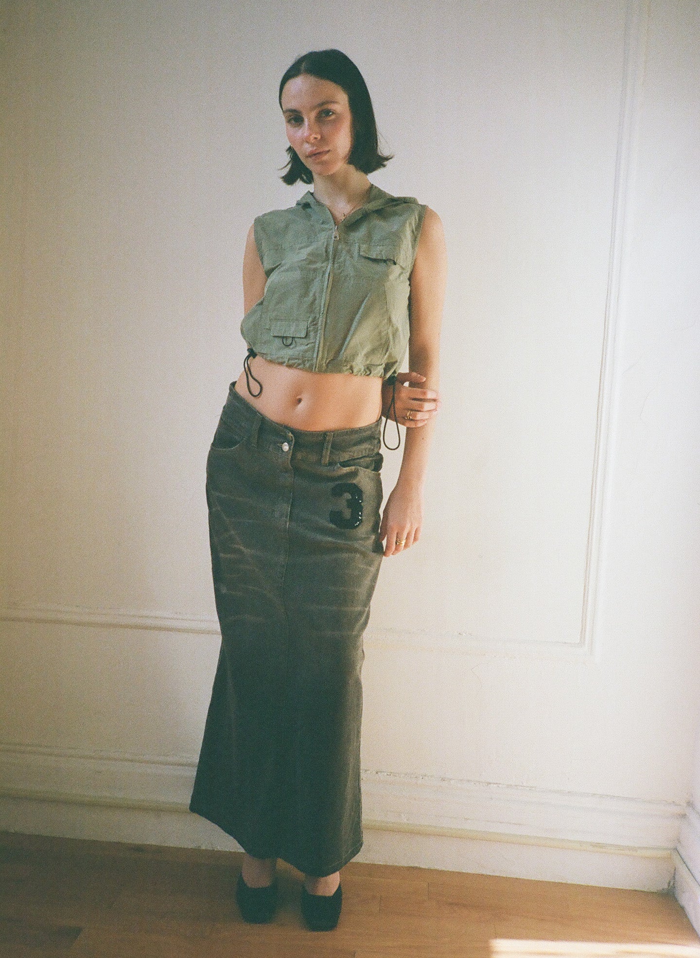Green Cargo Vest