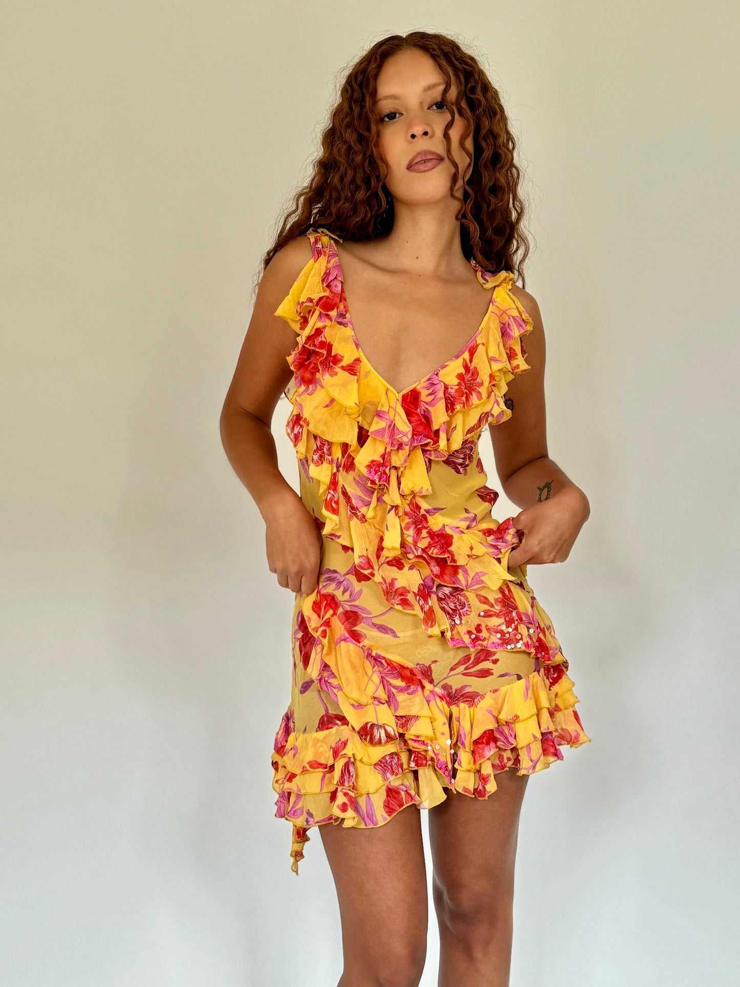Marigold Silk Dress