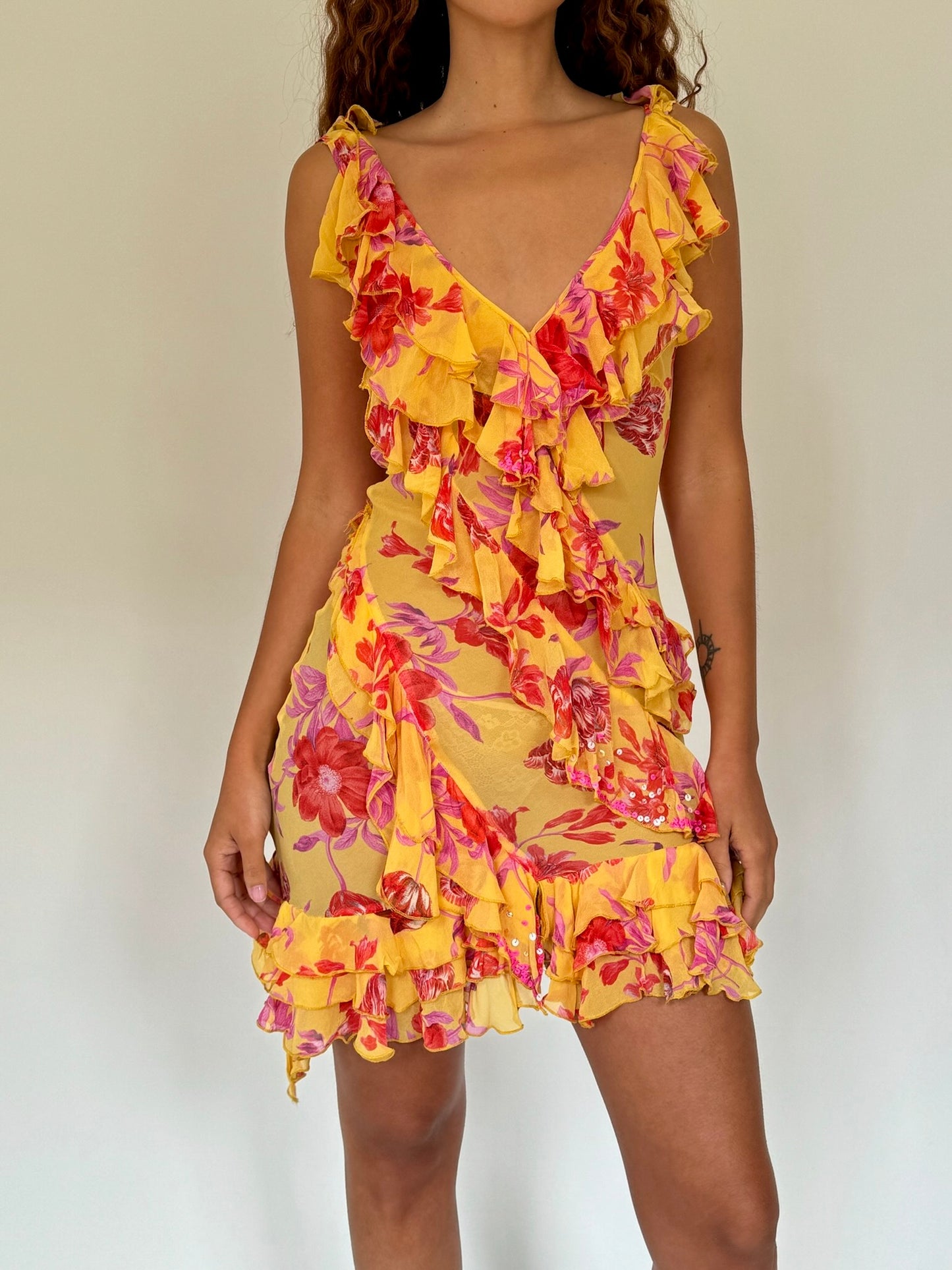 Marigold Silk Dress