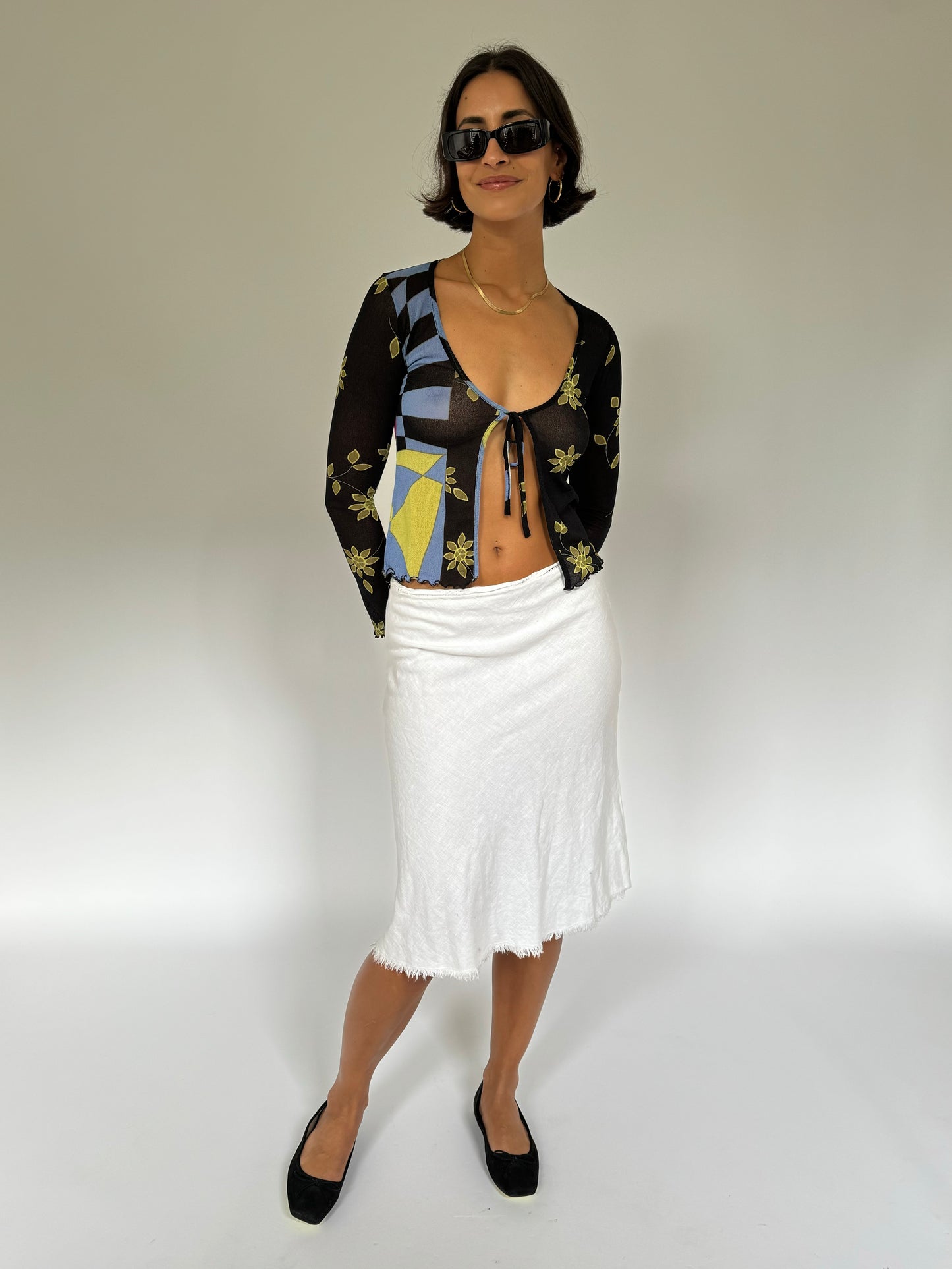 Mesh Graphic Top