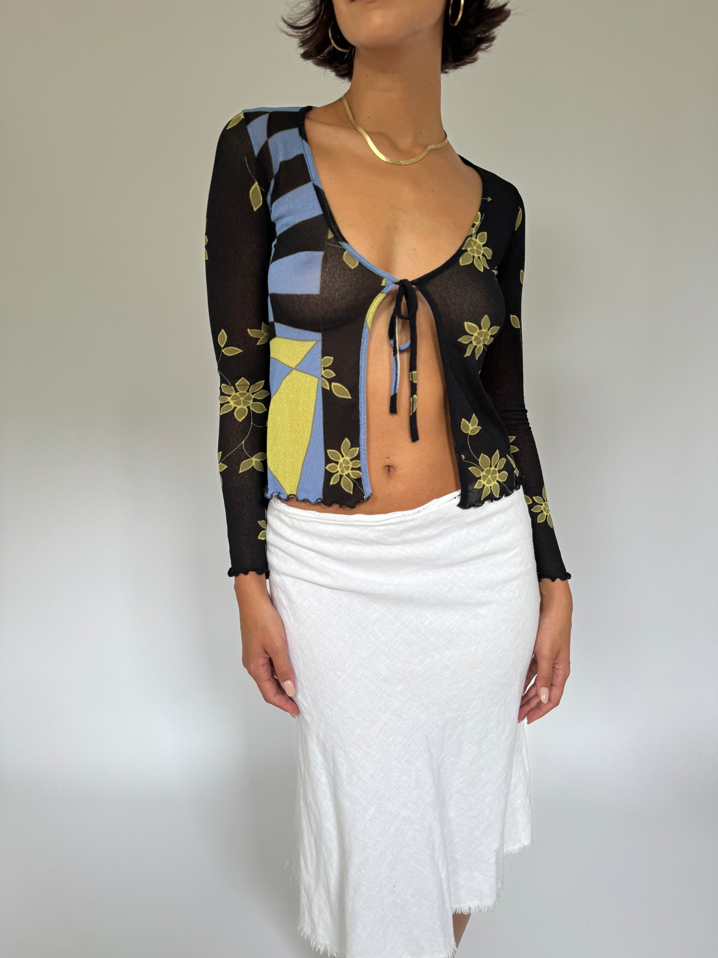 Mesh Graphic Top