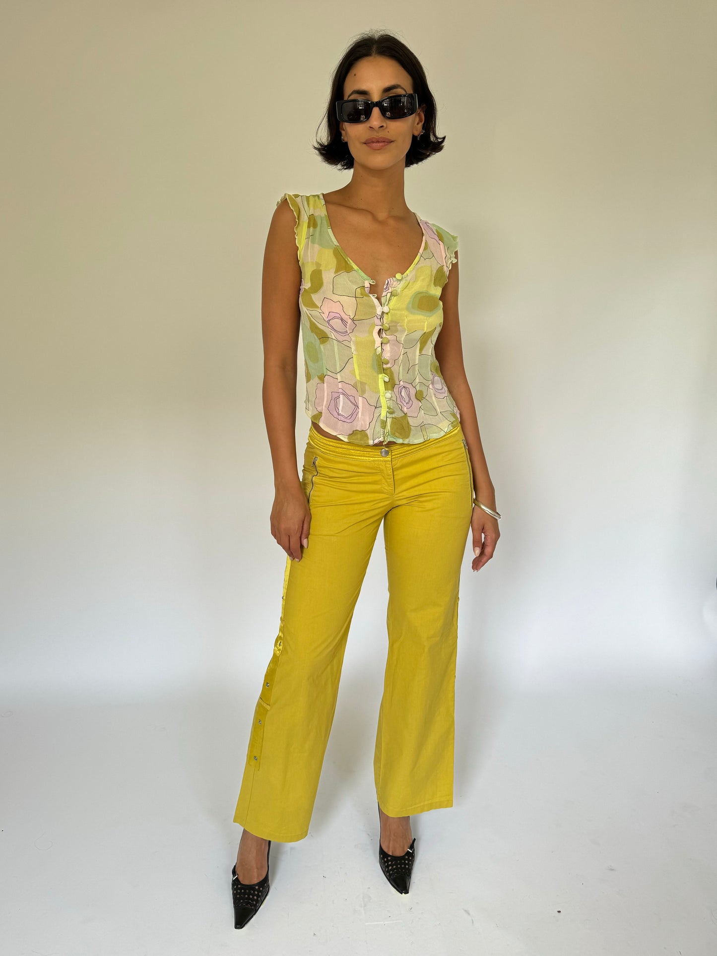 Chartreuse Capri Pants