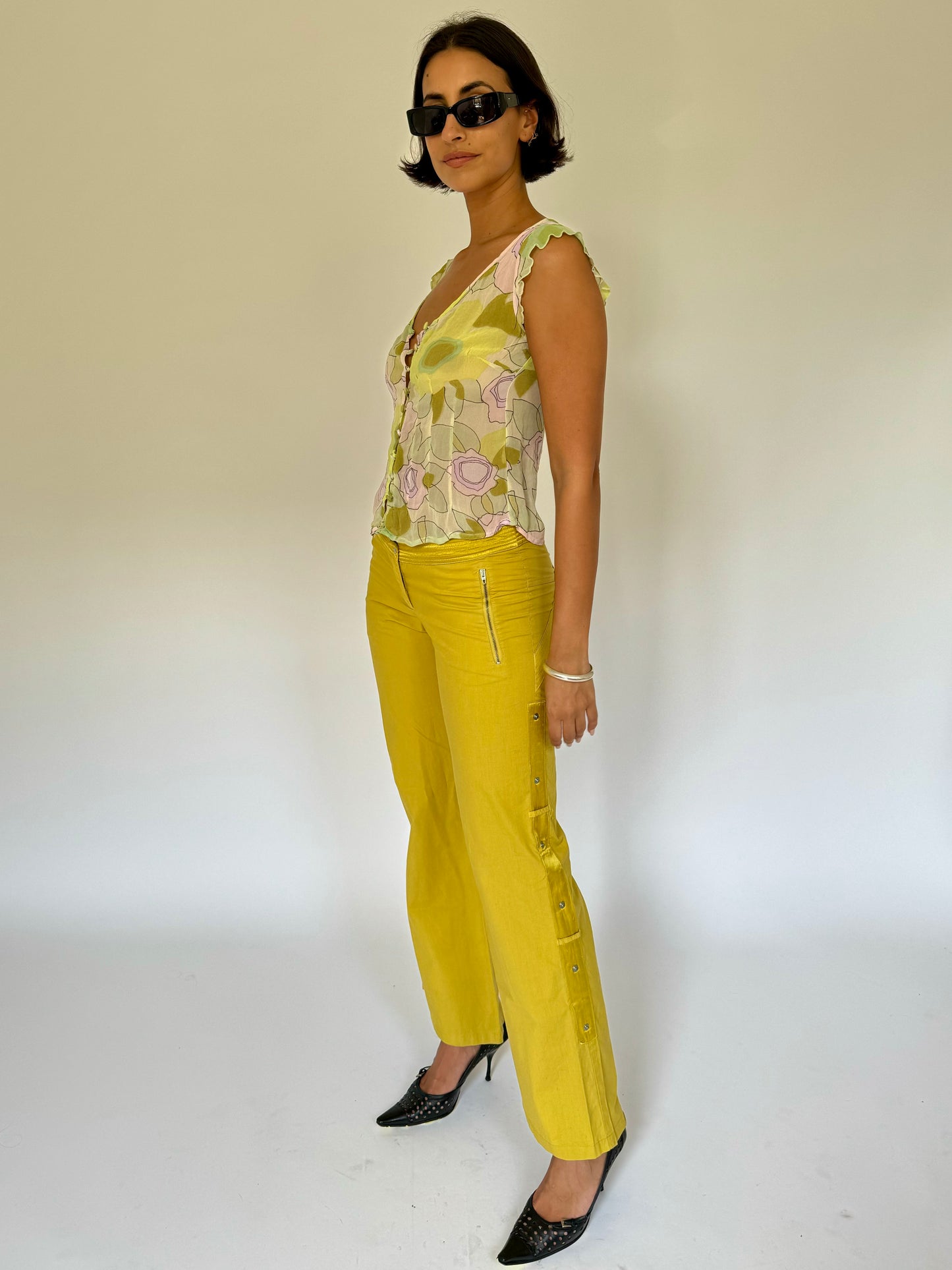 Chartreuse Capri Pants
