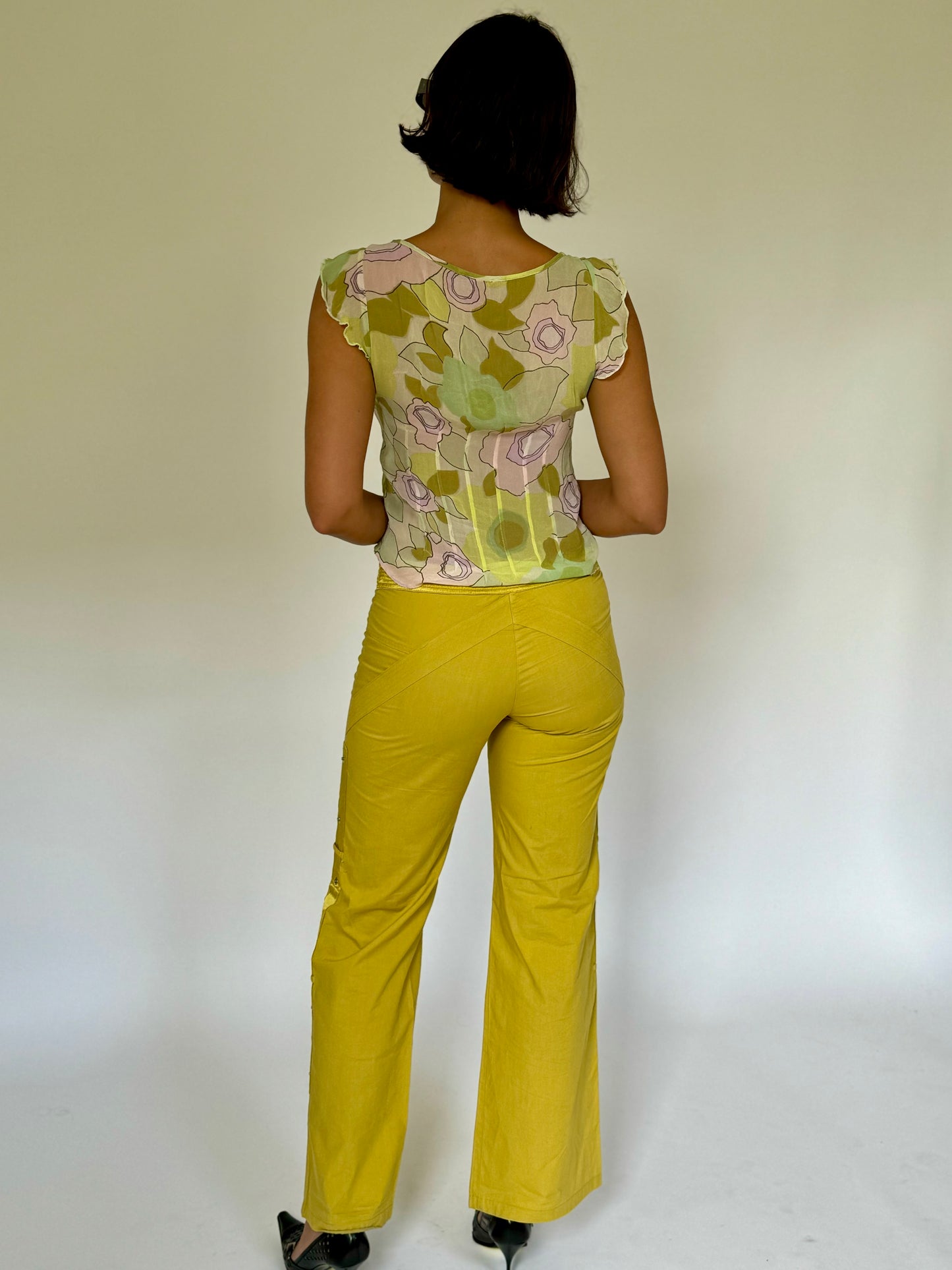 Chartreuse Capri Pants