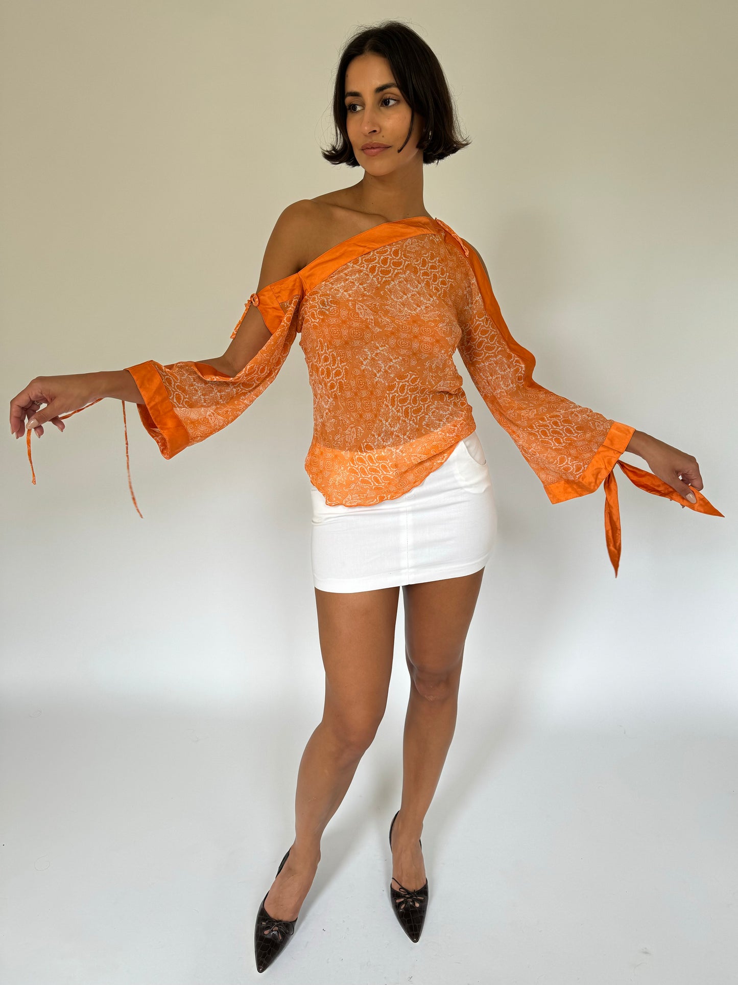 Silk Tie Blouse