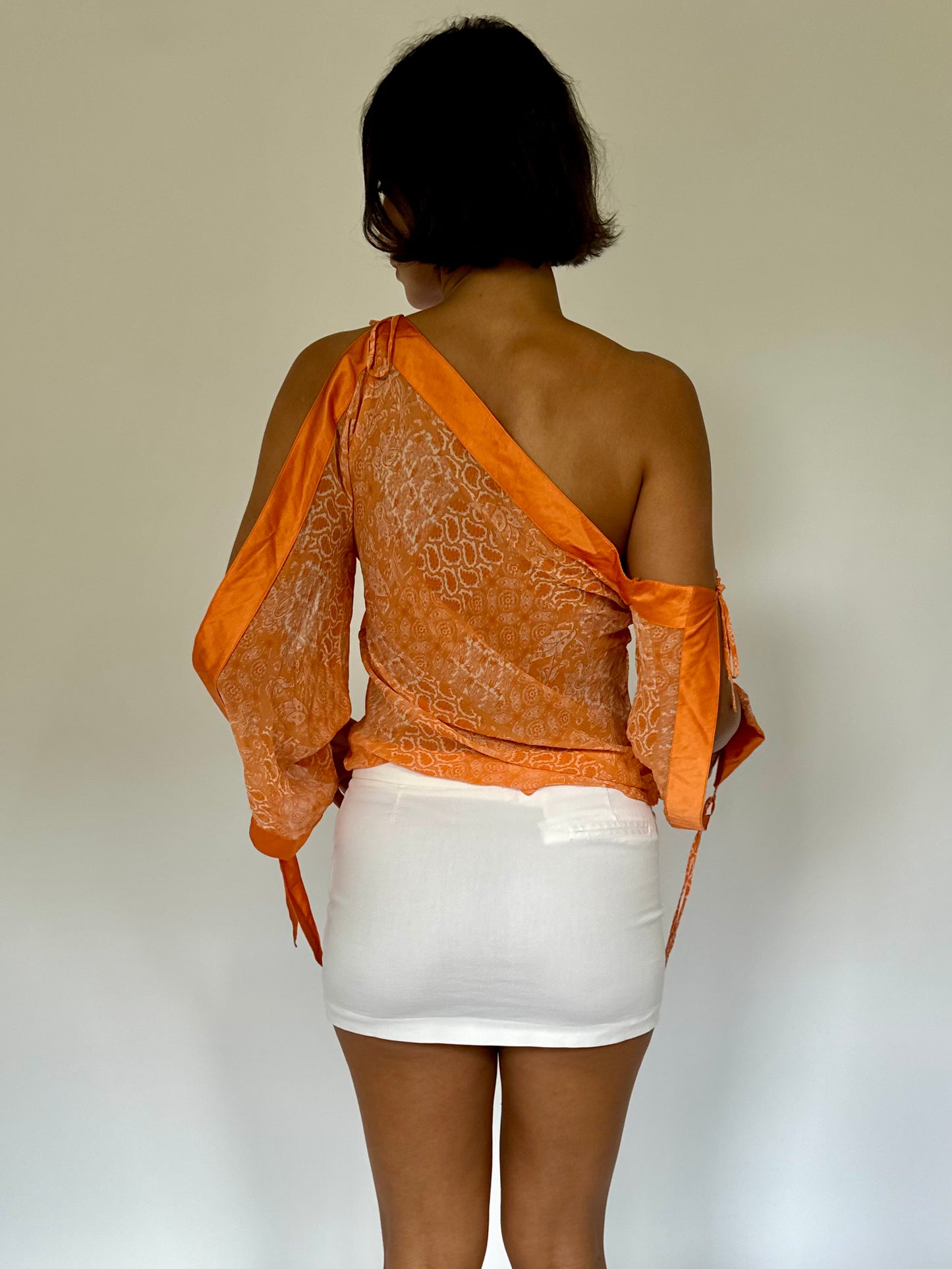 Silk Tie Blouse