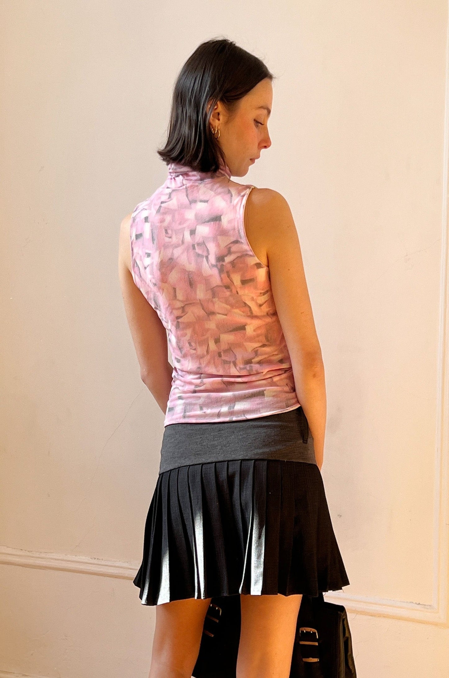 Pleated Mini Skirt