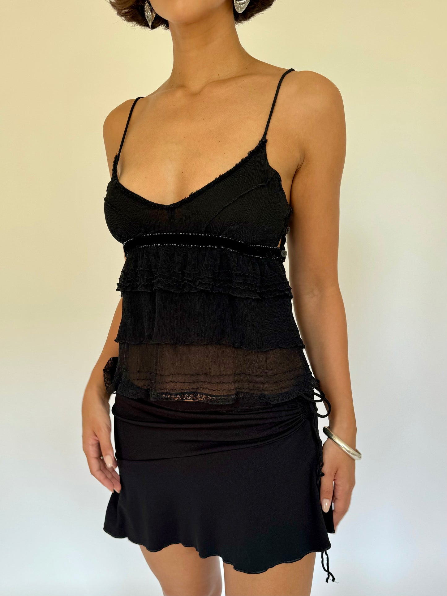 Ruffle Mini Skirt