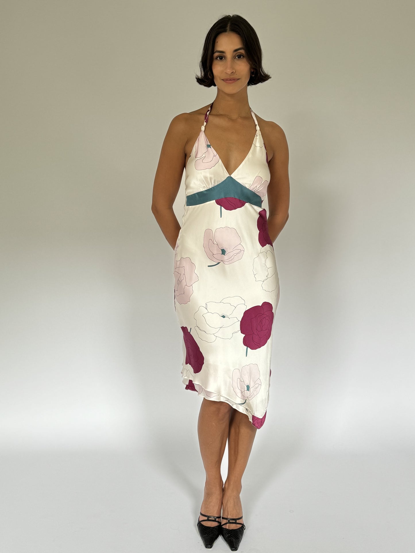 'Poleci' Silk Dress