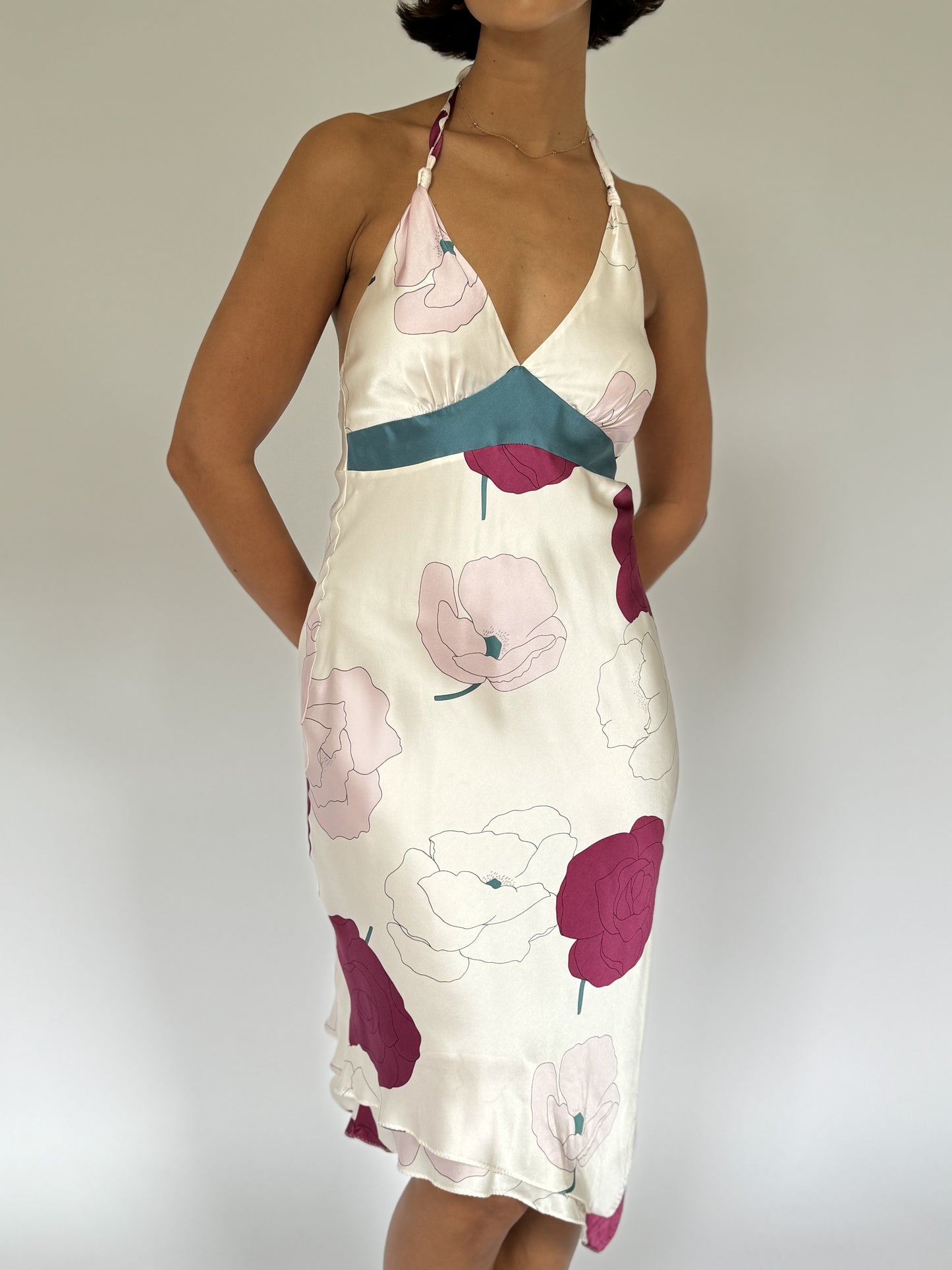 'Poleci' Silk Dress