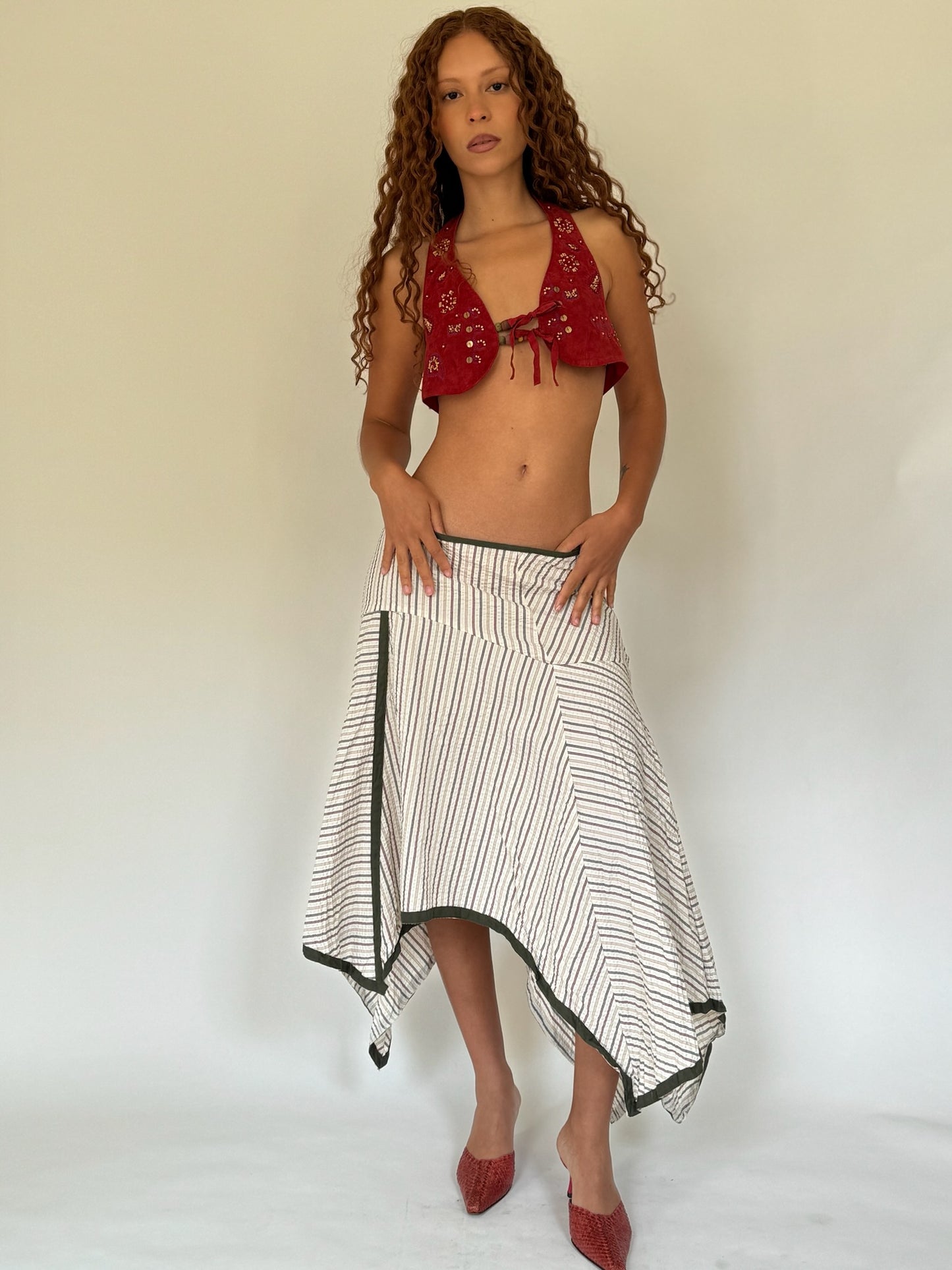 Striped Gauze Skirt