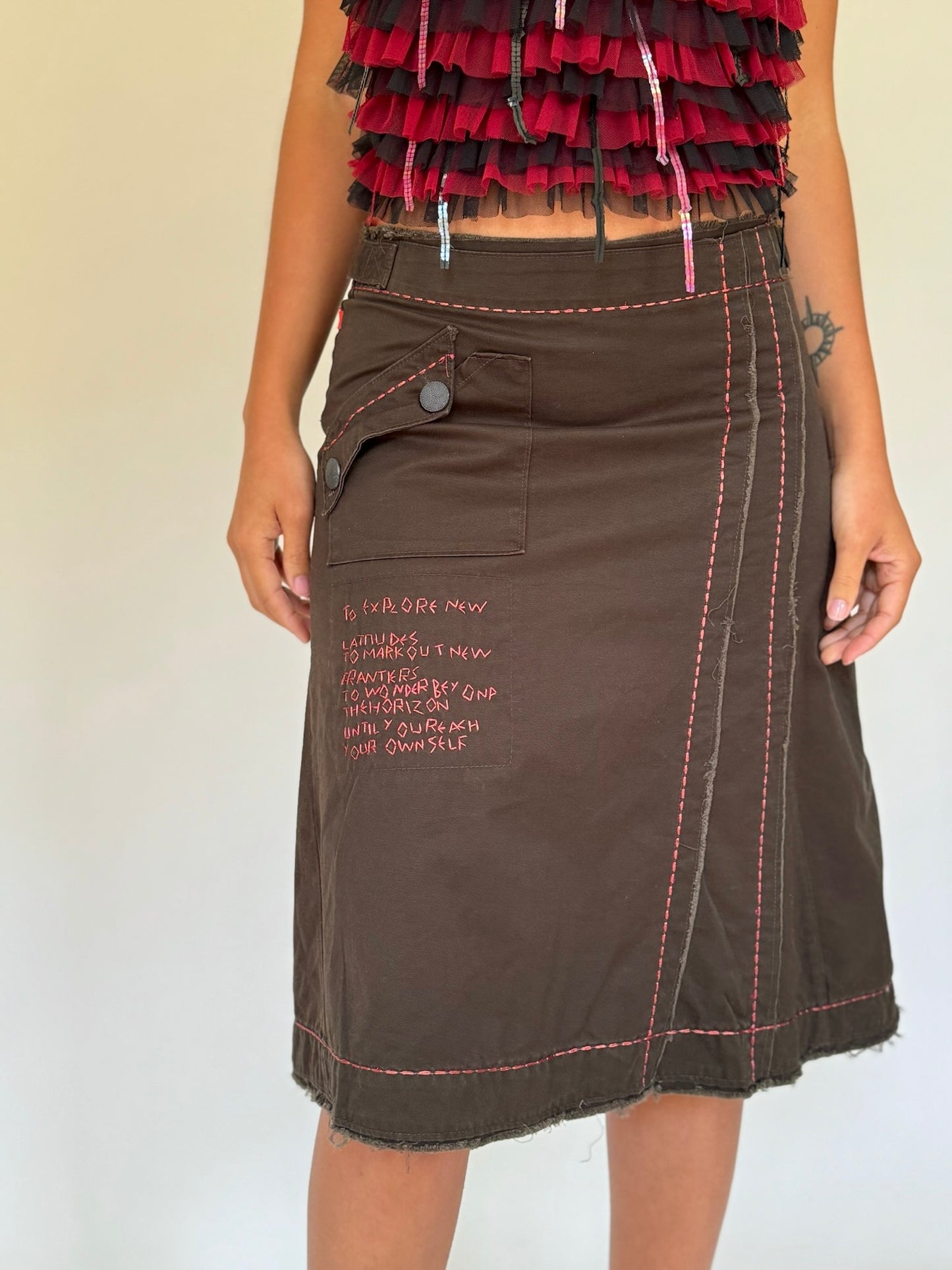 Raw Edge Tech Skirt