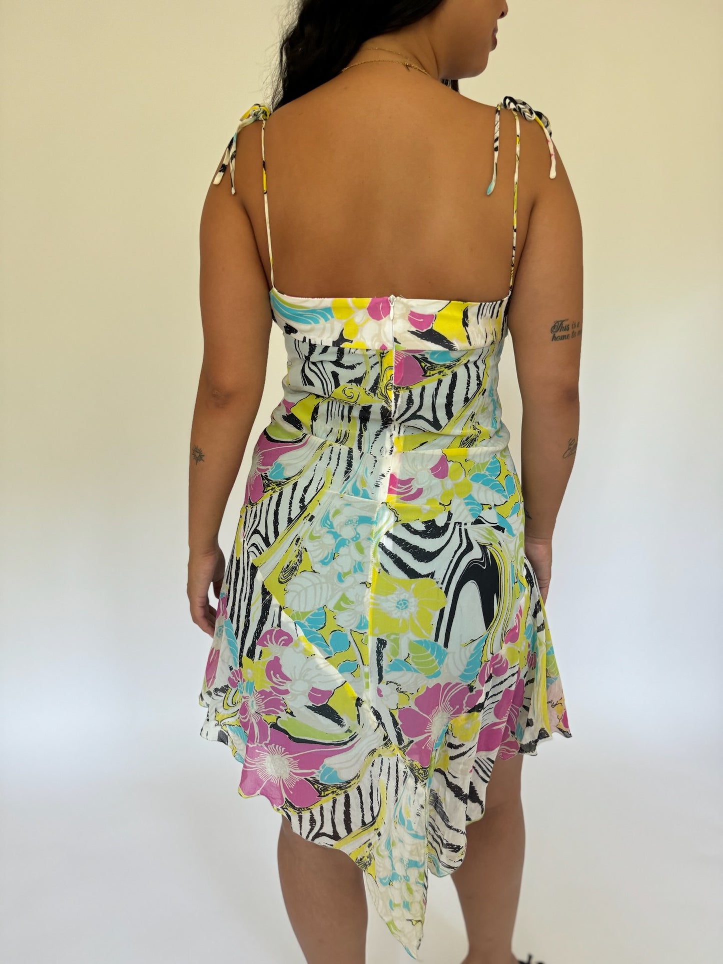 Zebra Floral Dress