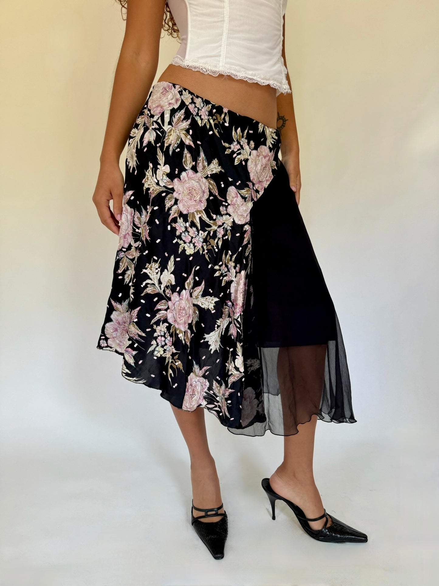 Silk Rose Skirt