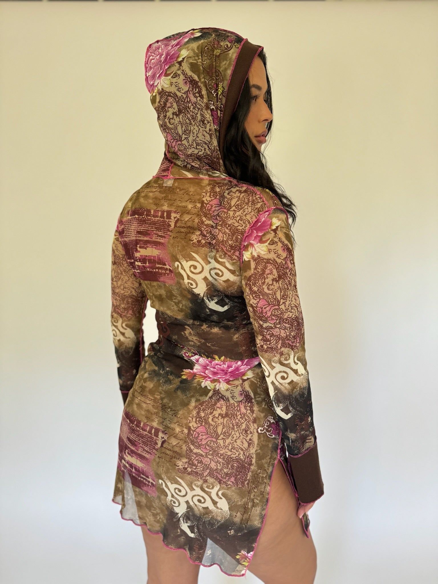 Hooded Mesh Dress Kalimera Hooded Mesh Dress Kalimera
